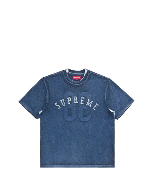 Supreme Blue Overprint Short-Sleeved T-Shirt for men