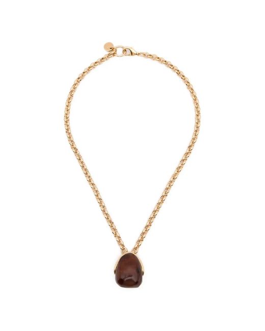 Jacquemus White Le Pendant Raisin Chain Necklace