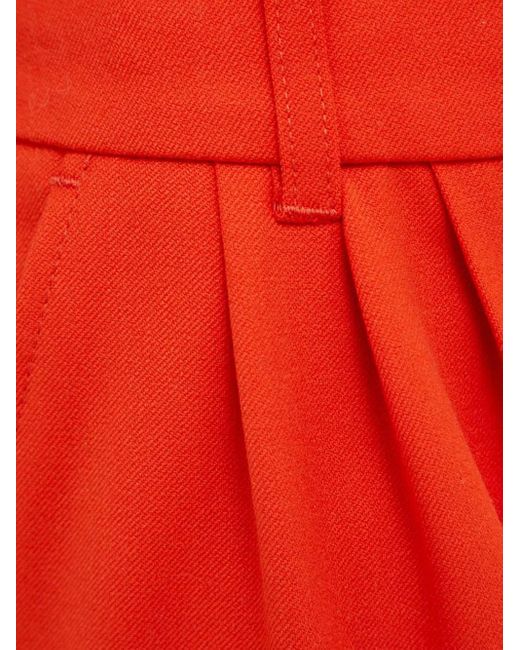 Samsøe & Samsøe Red Pleated Trousers