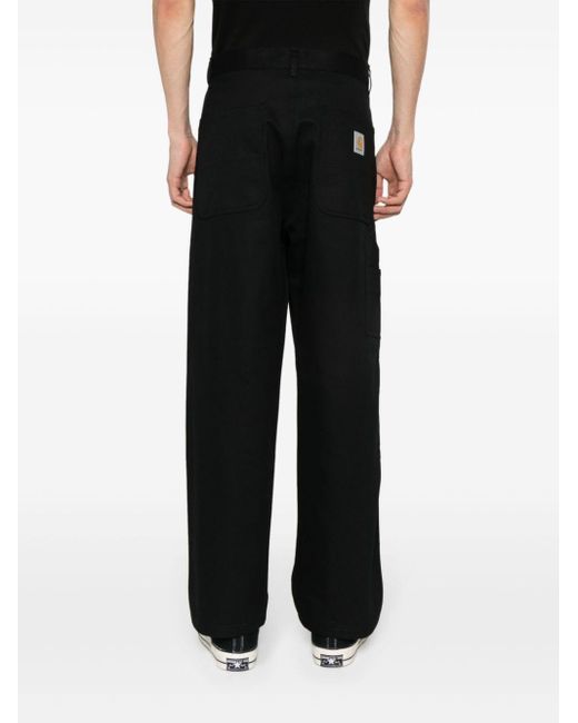 メンズ Carhartt Midland Logo-patch Trousers Black