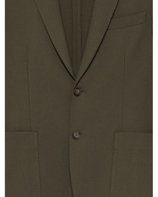 Manuel Ritz Green Buttoned Single-Breasted Jacket for men