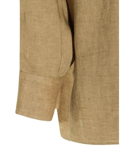 Antonelli Natural Fringed Button Shirt
