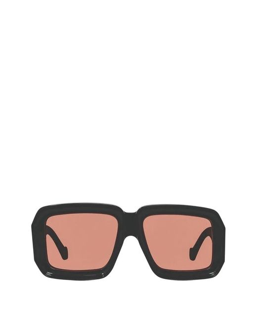 Loewe Black Rectangle Frame Sunglasses