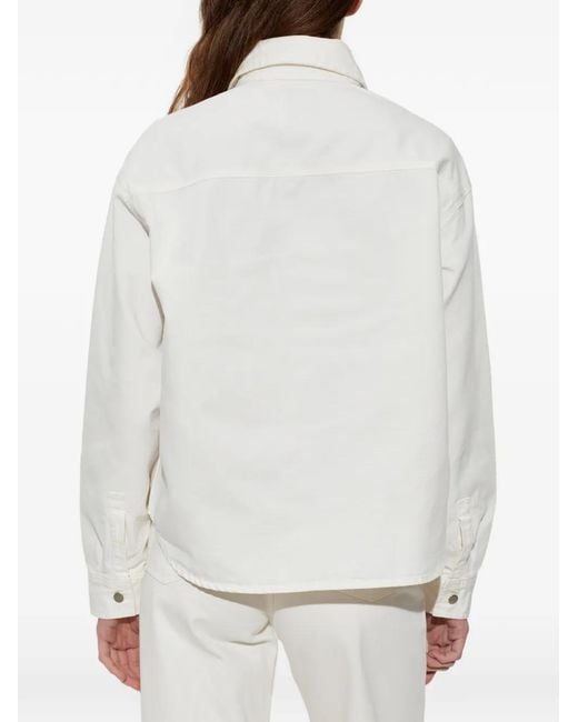 Carhartt White Patch-Pocket Buttoned Shirt