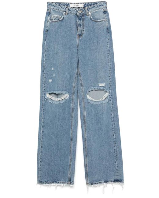 Séfr Blue Wide-Leg Jeans