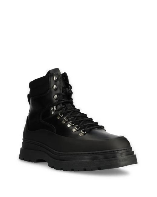 Gant Black Leather Boots for men