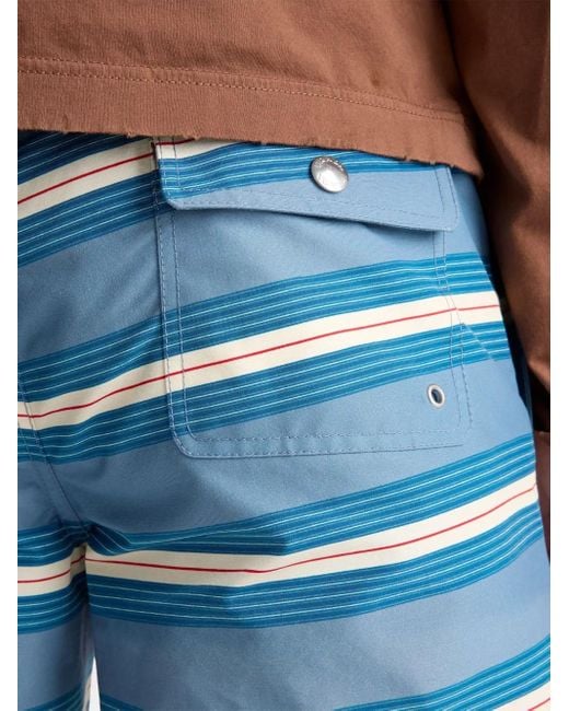 Bañador A Rayas Prada de hombre de color Blue