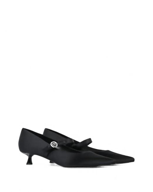 Karl Lagerfeld Black Pasha Pointed-Toe Pumps