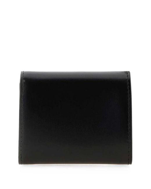 A.P.C. Black Envelope Leather Wallet