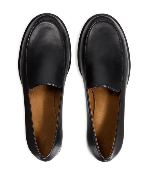 Khaite Black Miles Loafers