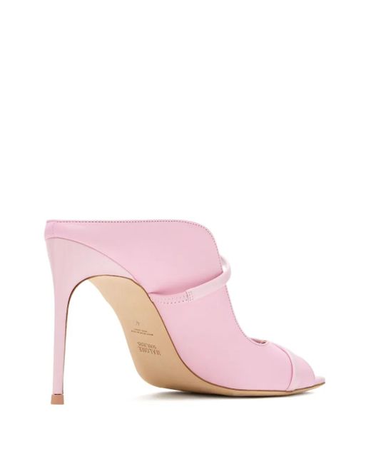 Malone Souliers Pink 90Mm Noah Leather Stiletto Sandals