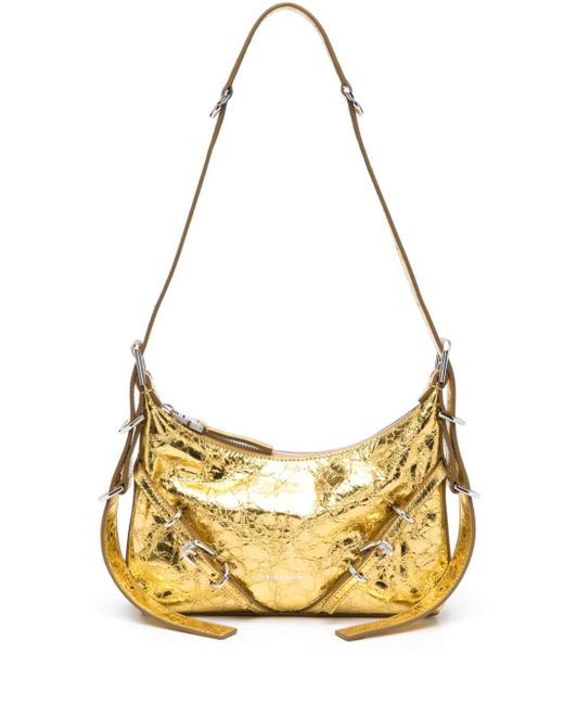 Mini sac en cuir Voyou porté épaule Givenchy en coloris Metallic