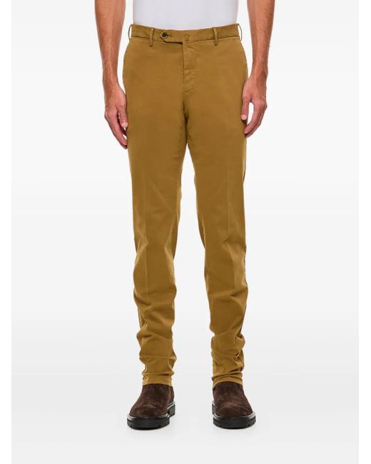 Pantalones con botones y cremallera PT Torino de hombre de color Natural