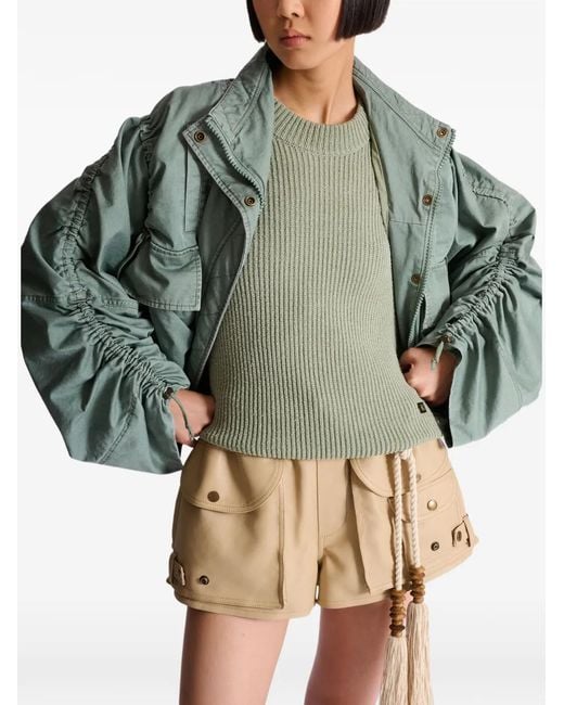 Balmain Coats in het Green