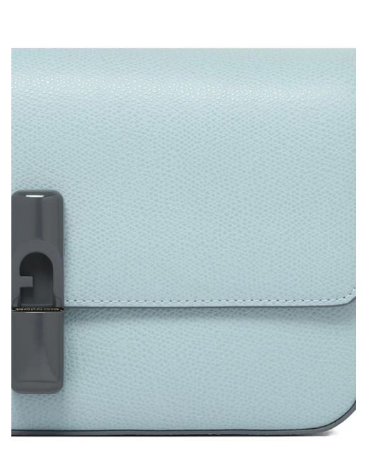 Furla Blue Small Iride Clasp-Fastening Shoulder Bag