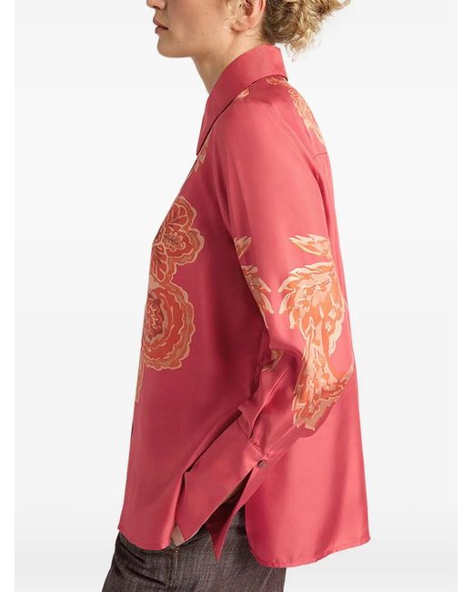 Momoní Red Chemise Nina Imprimée
