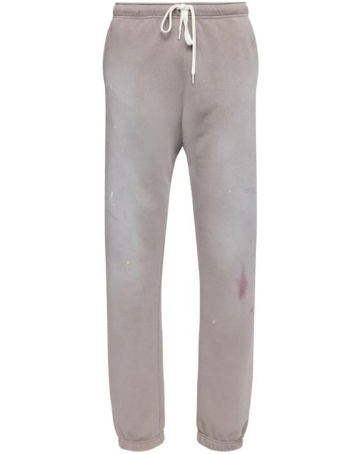 MM6 by Maison Margiela Gray Numbers-Motif Track Pants for men