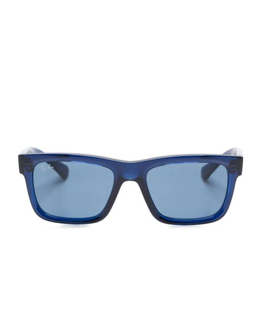 Ray-Ban Blue Rectangle-Frame Sunglasses for men