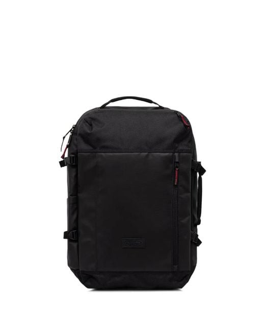 Eastpak Black Cnnct Logo-Patch Panelled Backpack
