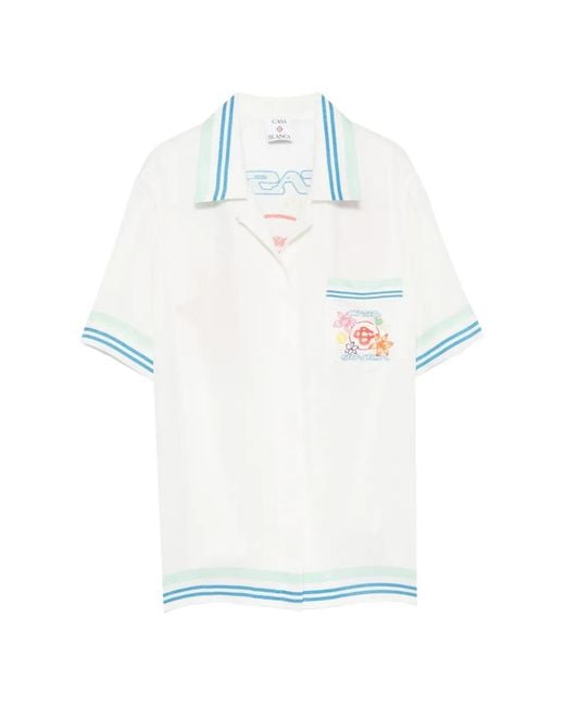 Casablanca White Graphic-Print Shirt
