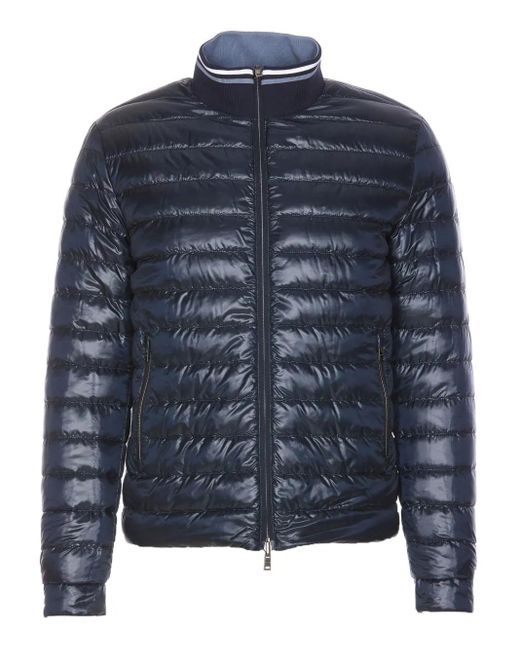 Herno Blue Reversble Down Jacket for men