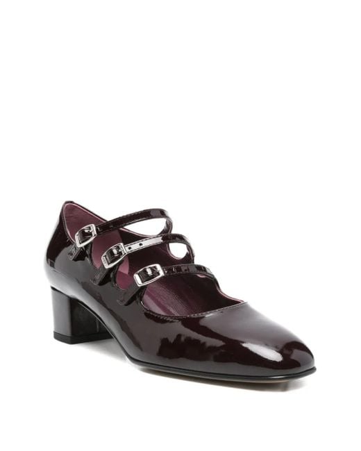 CAREL PARIS Brown 50Mm Kina Buckled Pumps