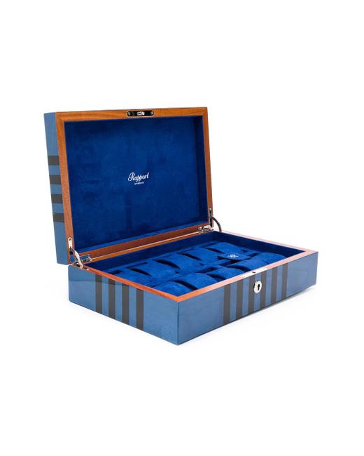 Rapport Blue Labyrinth Ten Watch Box for men