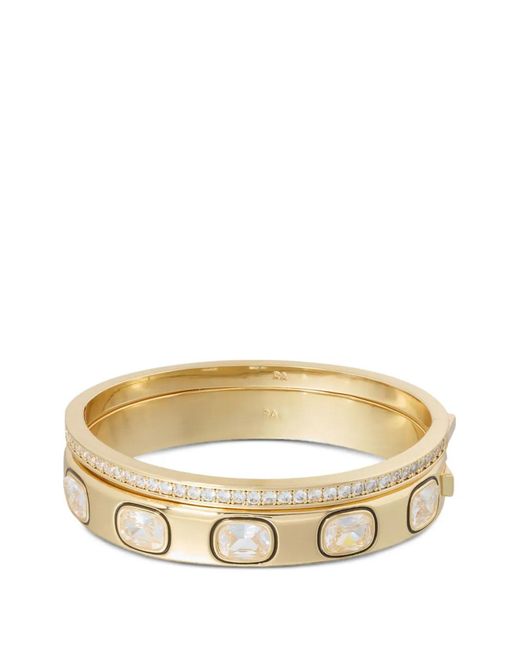 Roxanne Assoulin Metallic Cubic Hinged Bracelets (Set Of Two)