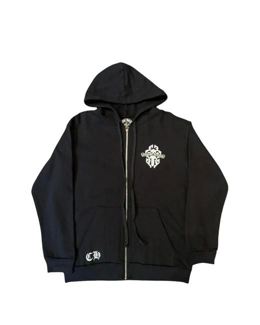 Chrome Hearts Black Dagger Zip-Up Hoodie for men