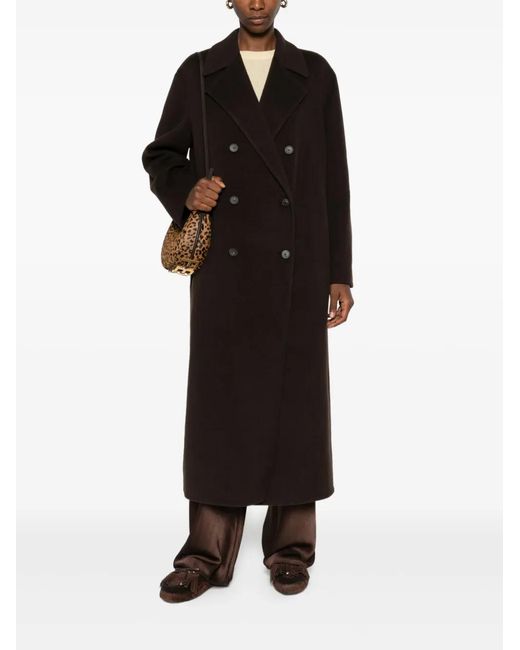 Vince Black Double-Breasted Coat