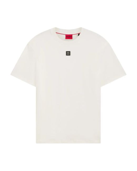 Boss White Logo T-Shirt for men