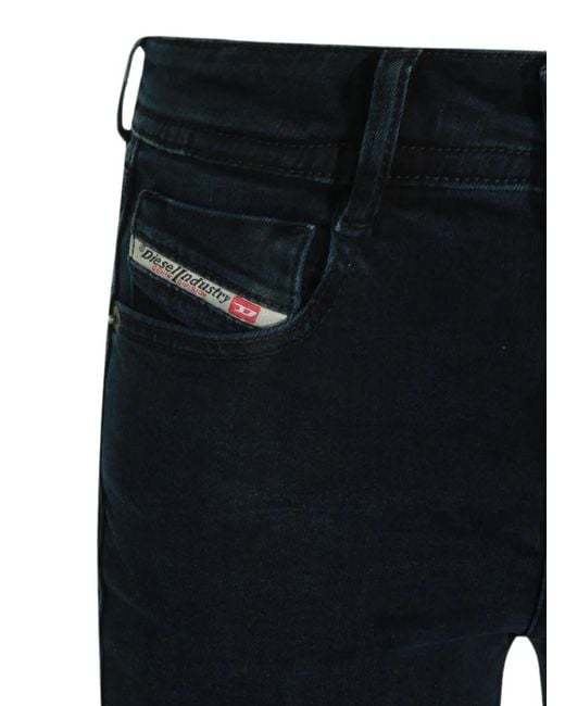 DIESEL Blue Flared-Leg Jeans