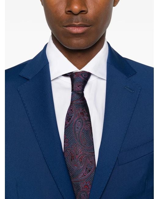 Daniele Alessandrini Blue Single-Breasted Suit for men
