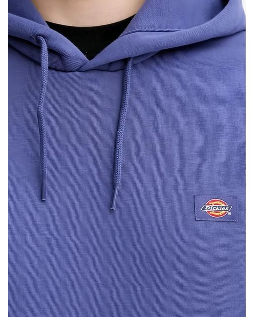 Dickies Blue Pouch-Pocket Hoodie for men