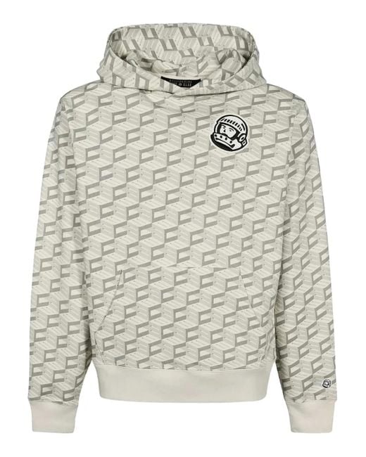 BBCICECREAM Geometrisch Gemusterter Hoodie Mit Logo-Patch in Gray für Herren