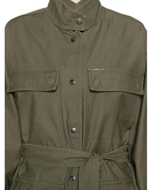 Trench À Taille Ceinturée Closed en coloris Green