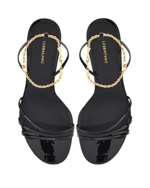 Ferragamo Metallic Sandals