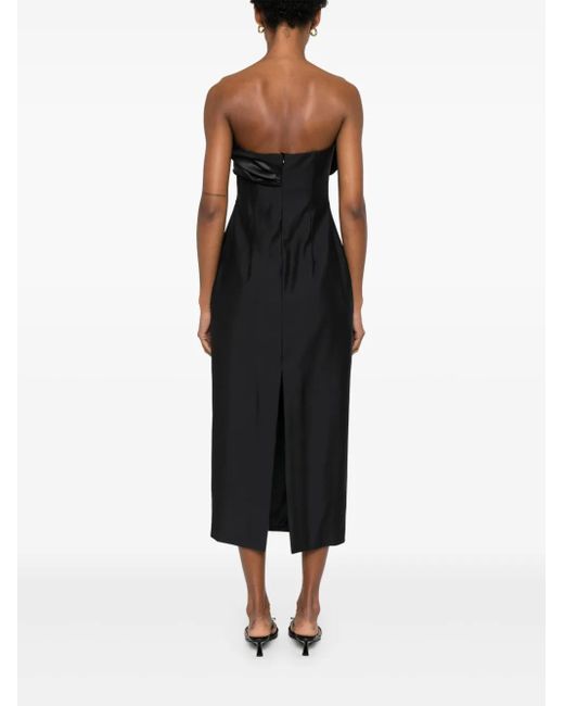 Magda Butrym Black Gerafftes Minikleid