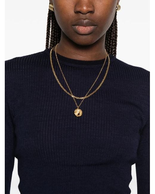 Forte_forte Blue Ribbed Long-Sleeve T-Shirt