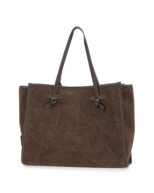 MARCELLA CLUB Brown Marcella Suede Shoulder Bag