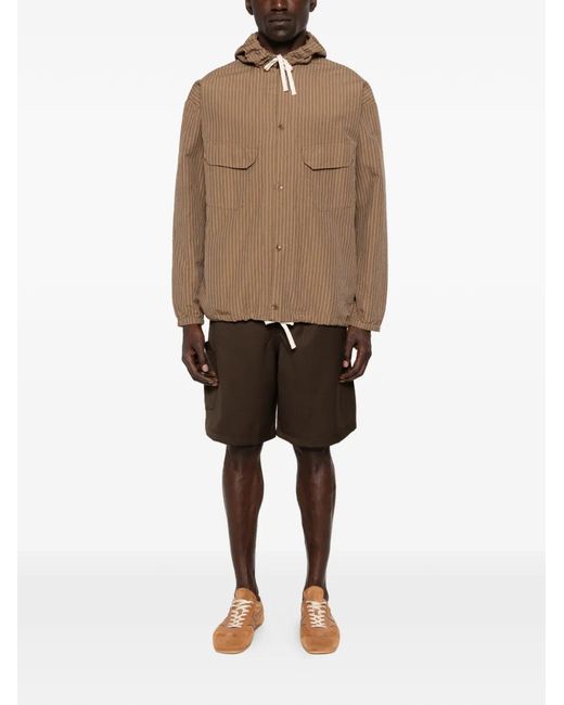 Etudes Studio Brown Elasticated Drawstring Shorts