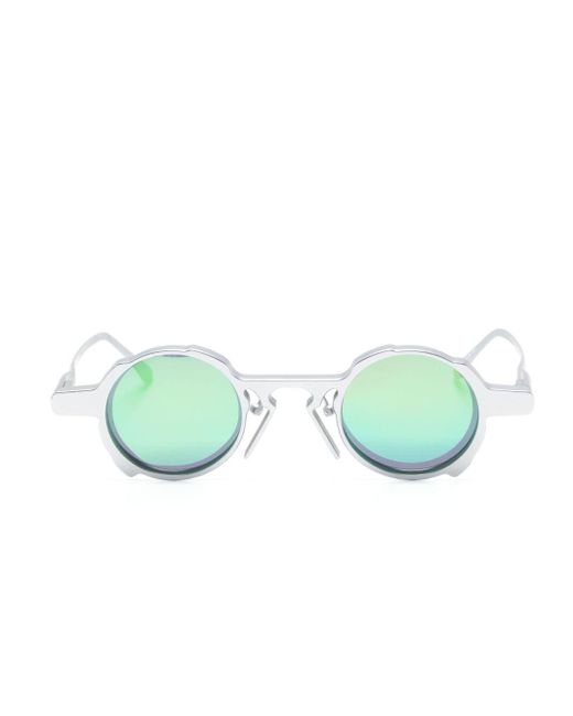 Henrik Vibskov Green Bronson Round-frame Sunglasses