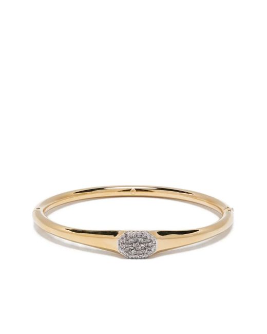 Brazalete con apliques de cristales Swarovski de color White