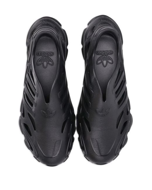 Adidas Black Perforated-Design Slip-On Sneakers for men