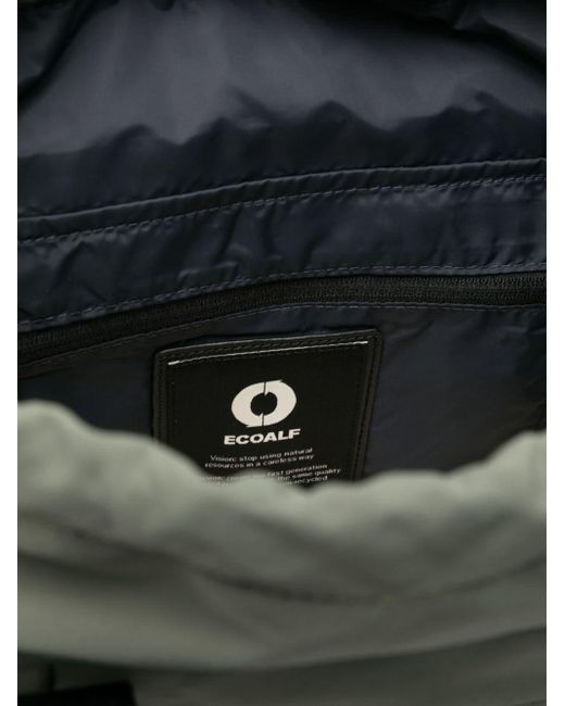 Ecoalf Black Logo-print Backpack for men