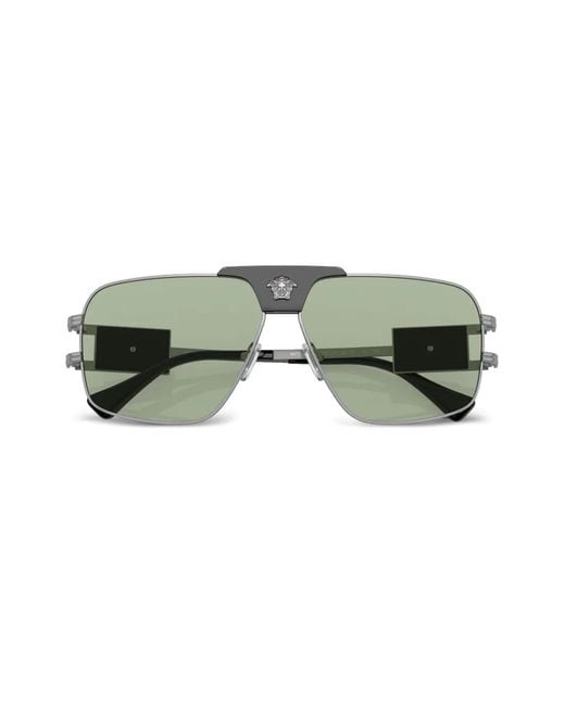 Versace Green Oversized-Sonnenbrille Mit Medusa-Detail