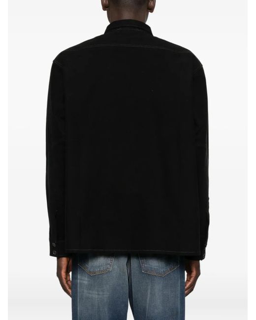 Chimala Black Point-Collar Shirt for men