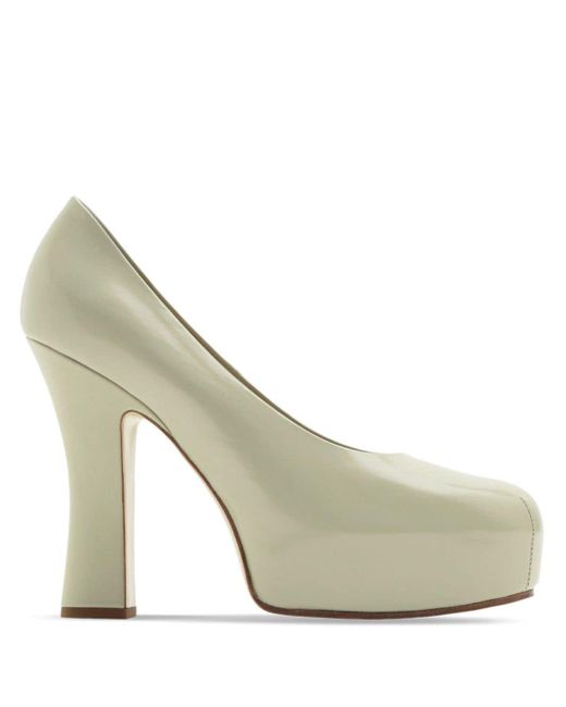 Burberry Metallic Arch 130mm Leather Pumps