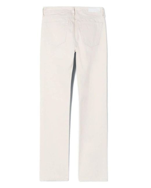 Re/done Straight Jeans in het White