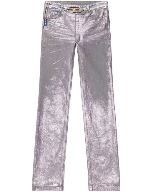 DIESEL Gray 1989 D-Mine Straight-Leg Jeans
